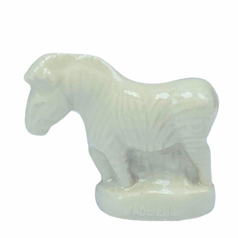 White Zebra figurine Wade Whimsies horse England